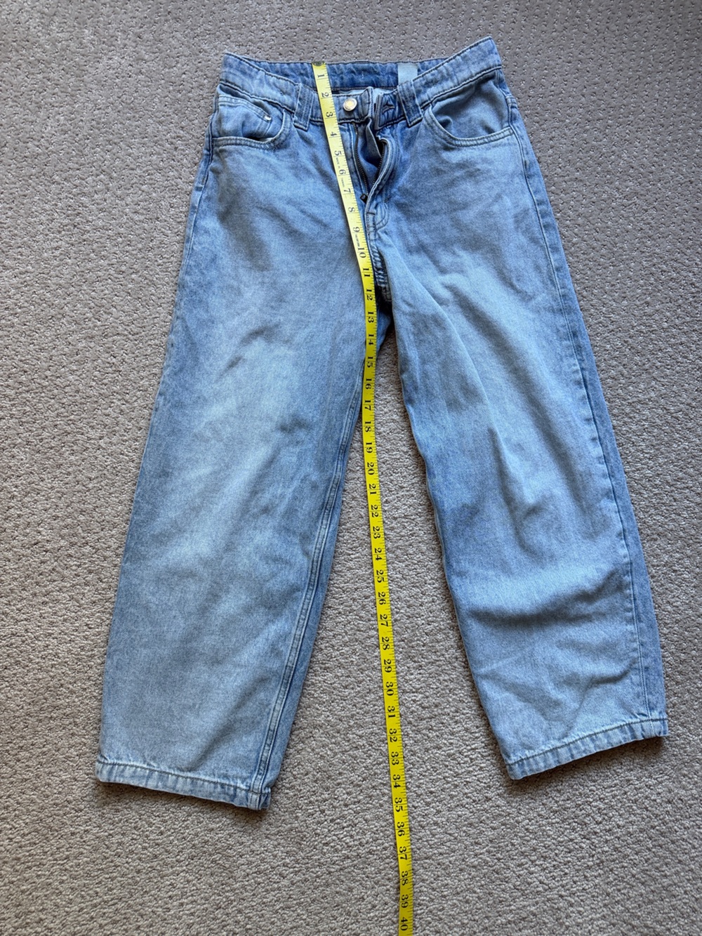 H&M boys Light Blue baggy Fit Jeans